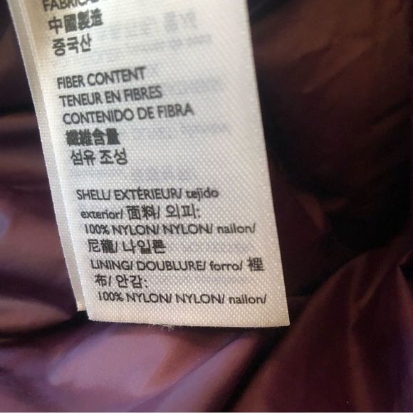 EDDIE BAUER Women's Burgundy LUNA PEAK Quilted Down Hooded Parka Size XL - Picture 8 of 14